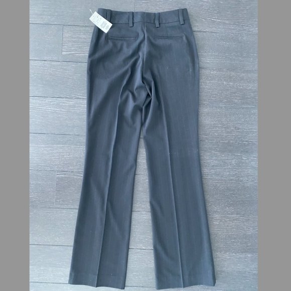 H&M navy blue dress pants with a light white pinstripe, size 4 - Picture 3 of 5